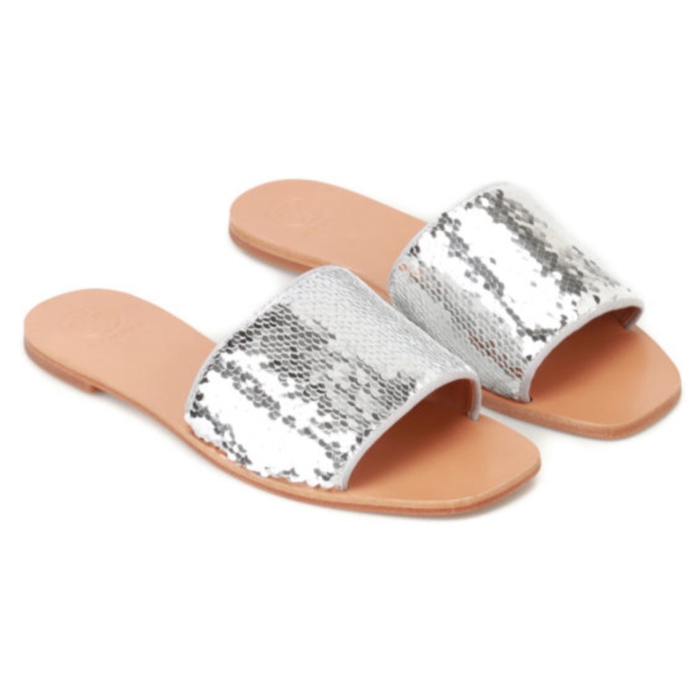 Tory Burch Reversible Sequins Carter Slides - image 1